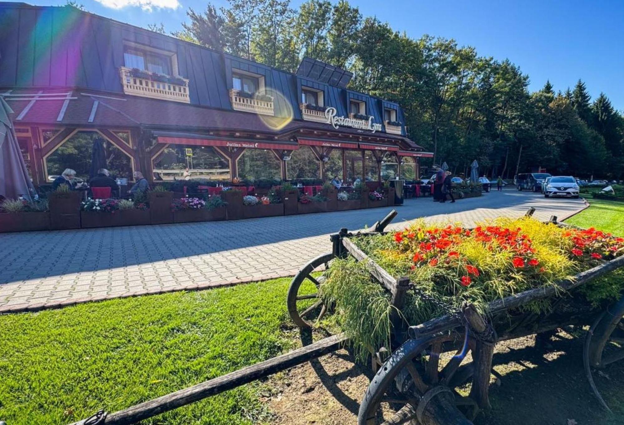 Pensiune Restaurant Lyra Corunca Exterior foto